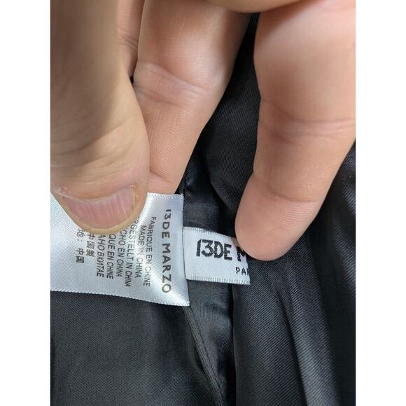 13DE MARZO Vintage Baseball Dress Lamb's Wool Skirt Mini Small - Picture 12 of 12